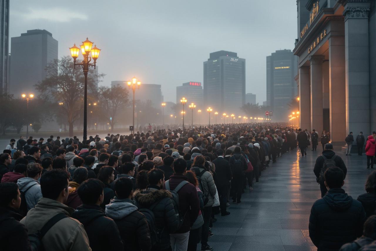 某一线城市学区房政策突变，家长连夜排队引发社会热议